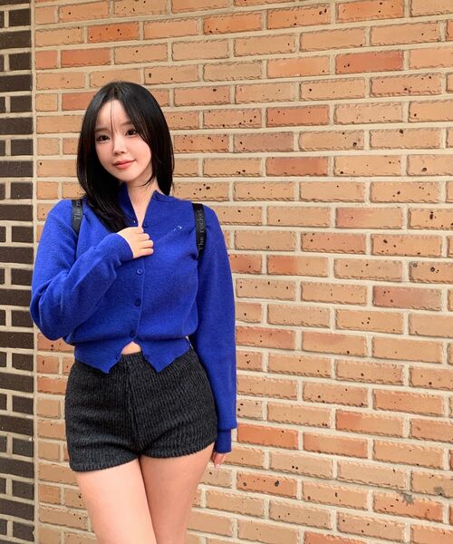 NEUFETBLEU(ヌフエブル)の「NEB roundneck cardigan (blue)(カーディガン/ボレロ・レディース・その他・SMALL)」の13枚目の写真