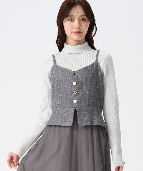 31 Sons de mode（トランテアン　ソン　ドゥ　モード）の「2025秋冬新作 タートルネック（ニット/セーター・レディース・オフホワイト/ブラック/ライトグレー・ﾌﾘ-）」の6枚目の写真