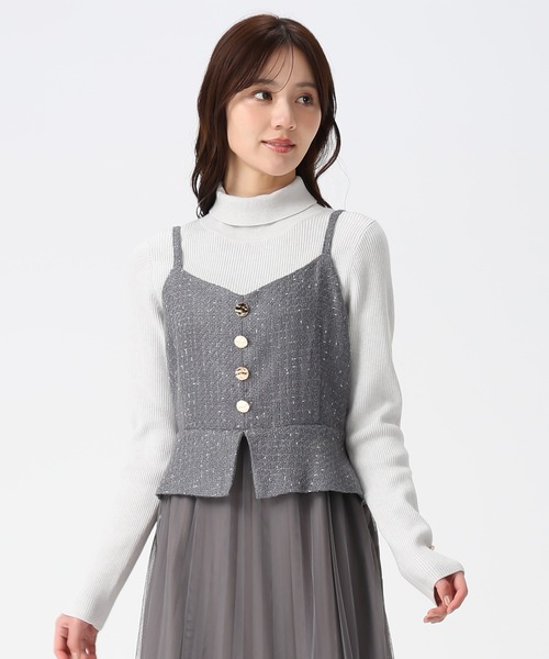 31 Sons de mode（トランテアン　ソン　ドゥ　モード）の「2025秋冬新作 タートルネック（ニット/セーター・レディース・オフホワイト/ブラック/ライトグレー・ﾌﾘ-）」の7枚目の写真