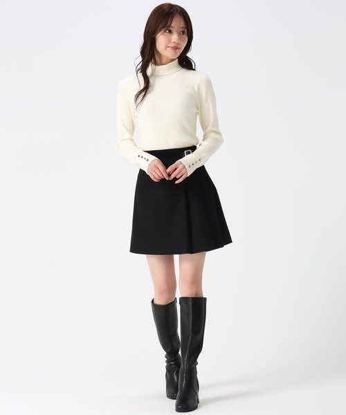 31 Sons de mode（トランテアン　ソン　ドゥ　モード）の「2025秋冬新作 タートルネック（ニット/セーター・レディース・オフホワイト/ブラック/ライトグレー・ﾌﾘ-）」の11枚目の写真