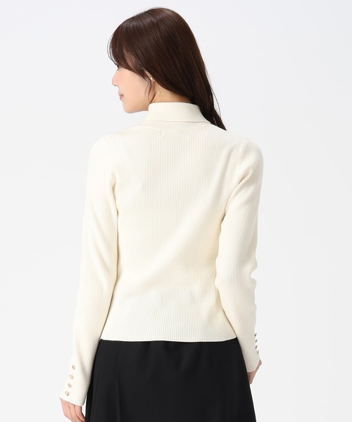 31 Sons de mode（トランテアン　ソン　ドゥ　モード）の「2025秋冬新作 タートルネック（ニット/セーター・レディース・オフホワイト/ブラック/ライトグレー・ﾌﾘ-）」の17枚目の写真