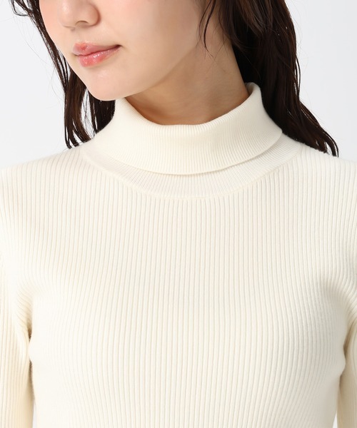 31 Sons de mode（トランテアン　ソン　ドゥ　モード）の「2025秋冬新作 タートルネック（ニット/セーター・レディース・オフホワイト/ブラック/ライトグレー・ﾌﾘ-）」の18枚目の写真