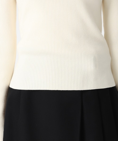 31 Sons de mode（トランテアン　ソン　ドゥ　モード）の「2025秋冬新作 タートルネック（ニット/セーター・レディース・オフホワイト/ブラック/ライトグレー・ﾌﾘ-）」の20枚目の写真