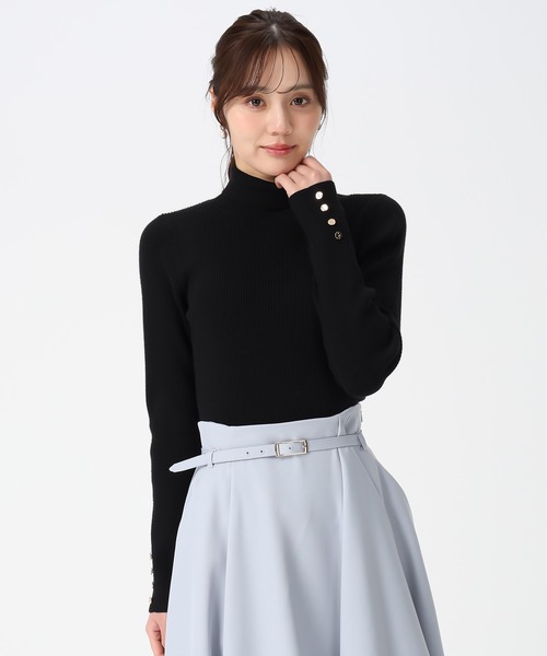 31 Sons de mode（トランテアン　ソン　ドゥ　モード）の「2025秋冬新作 タートルネック（ニット/セーター・レディース・オフホワイト/ブラック/ライトグレー・ﾌﾘ-）」の22枚目の写真