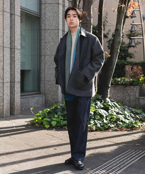 URBAN RESEARCH DOORS（アーバンリサーチドアーズ）の「ウールブレンドカバーオール（カバーオール・メンズ・ブラック/ブラウン/チェック・MEDIUM/LARGE）」の8枚目の写真