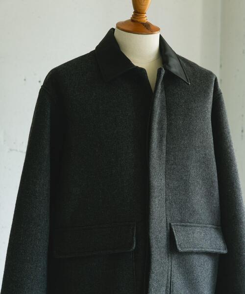 URBAN RESEARCH DOORS（アーバンリサーチドアーズ）の「ウールブレンドカバーオール（カバーオール・メンズ・ブラック/ブラウン/チェック・MEDIUM/LARGE）」の11枚目の写真