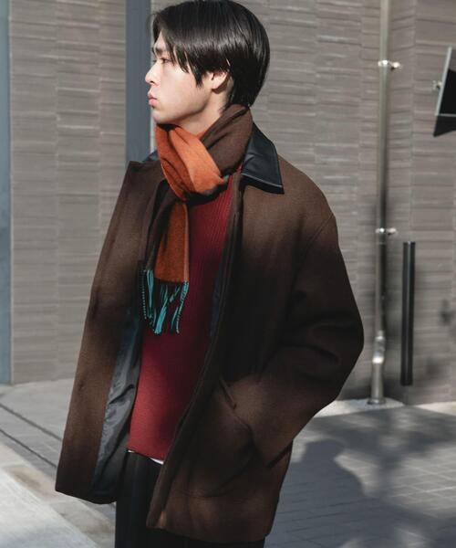 URBAN RESEARCH DOORS（アーバンリサーチドアーズ）の「ウールブレンドカバーオール（カバーオール・メンズ・ブラック/ブラウン/チェック・MEDIUM/LARGE）」の15枚目の写真