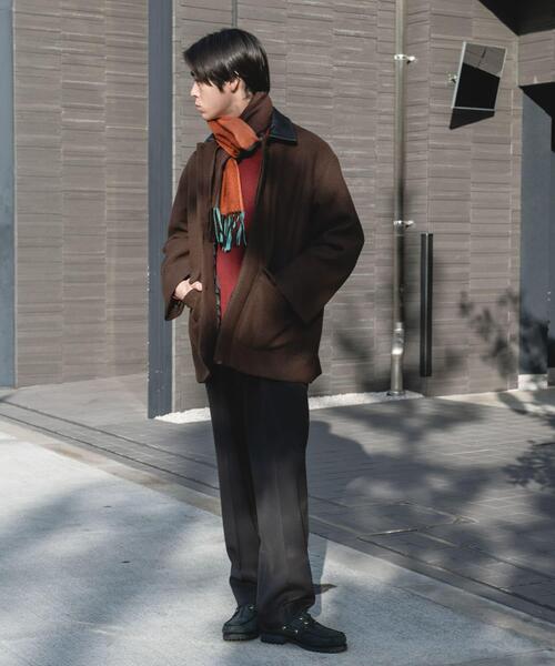 URBAN RESEARCH DOORS（アーバンリサーチドアーズ）の「ウールブレンドカバーオール（カバーオール・メンズ・ブラック/ブラウン/チェック・MEDIUM/LARGE）」の19枚目の写真