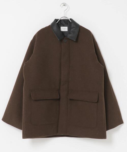 URBAN RESEARCH DOORS（アーバンリサーチドアーズ）の「ウールブレンドカバーオール（カバーオール・メンズ・ブラック/ブラウン/チェック・MEDIUM/LARGE）」の21枚目の写真