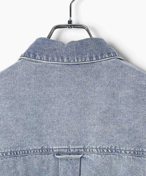 BAYFLOW（ベイフロー）の「[アウター感覚で羽織れる]デニムワークシャツ（シャツ/ブラウス・レディース・ライトブルー/インディゴブルー・FREE）」の17枚目の写真