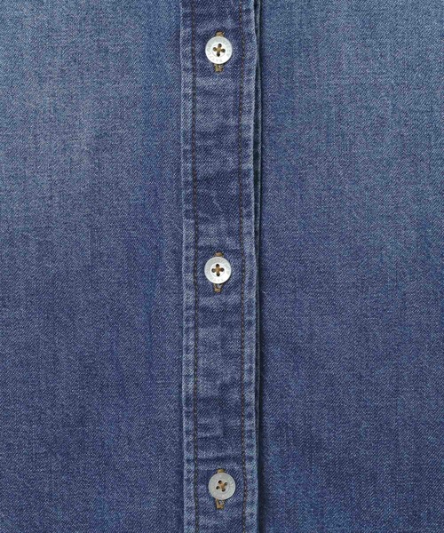 BAYFLOW（ベイフロー）の「[アウター感覚で羽織れる]デニムワークシャツ（シャツ/ブラウス・レディース・ライトブルー/インディゴブルー・FREE）」の19枚目の写真