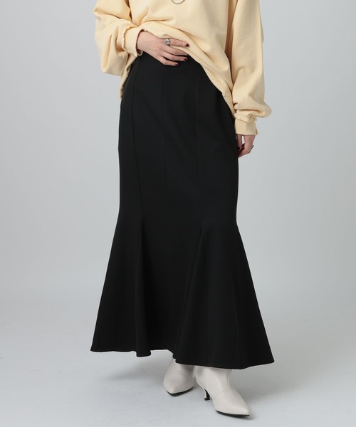 LEPSIM（レプシィム）の「マーメイドスカート　625285（スカート・レディース・ブラック/アイボリー/ブラウン・FREE）」の4枚目の写真
