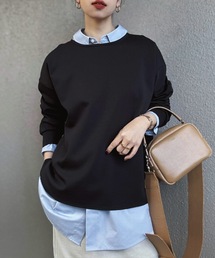 Emma Taylor | ライトダンボールバイカラージッププルオーバー(Tシャツ/カットソー)