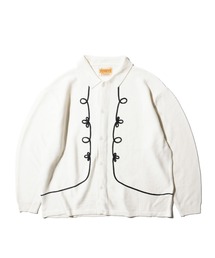 PENNEY'S ぺニーズ / ROPE EMB POLO CARDIGAN ぺニーズ アクリルカーディガン