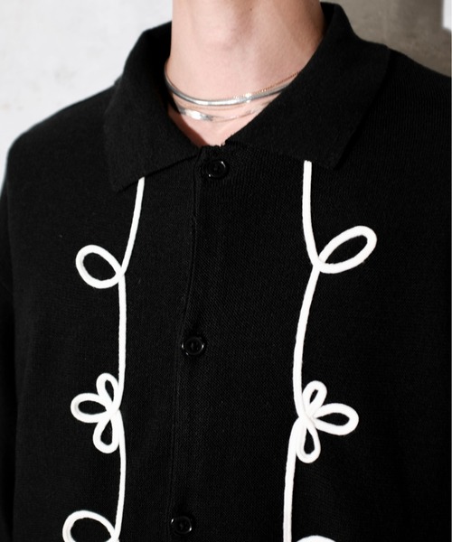 ROPE EMB POLO CARDIGAN 針織POLO衫開襟衫