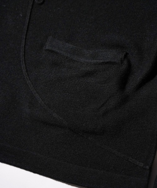 PENNEYS(ぺニーズ)の「PENNEY'S ぺニーズ / ROPE EMB POLO CARDIGAN ぺニーズ アクリルカーディガン(カーディガン/ボレロ・メンズ・ブラック×ホワイト/ブラック/ホワイト・MEDIUM/LARGE)」の18枚目の写真