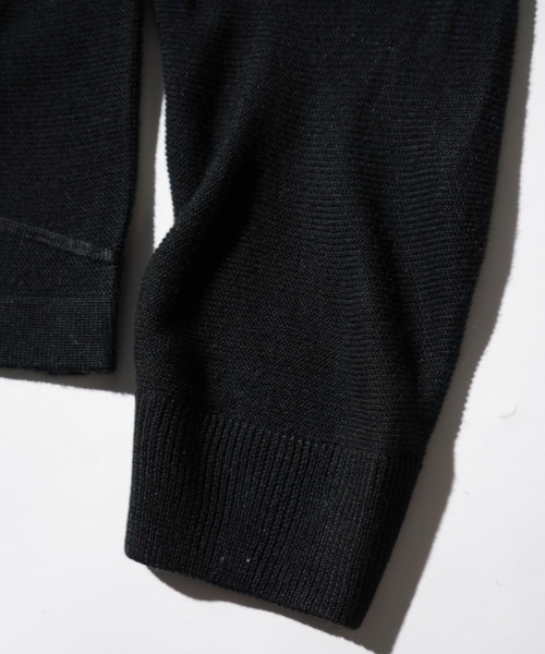 PENNEYS(ぺニーズ)の「PENNEY'S ぺニーズ / ROPE EMB POLO CARDIGAN ぺニーズ アクリルカーディガン(カーディガン/ボレロ・メンズ・ブラック×ホワイト/ブラック/ホワイト・MEDIUM/LARGE)」の19枚目の写真