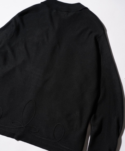 PENNEYS(ぺニーズ)の「PENNEY'S ぺニーズ / ROPE EMB POLO CARDIGAN ぺニーズ アクリルカーディガン(カーディガン/ボレロ・メンズ・ブラック×ホワイト/ブラック/ホワイト・MEDIUM/LARGE)」の21枚目の写真