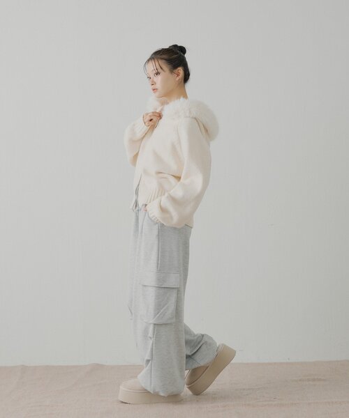 Chico（チコ）の「ワイドカーゴパンツ（その他パンツ・レディース・ピンク/グレー系その他3/ブルー・FREE）」の17枚目の写真