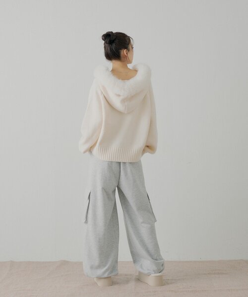Chico（チコ）の「ワイドカーゴパンツ（その他パンツ・レディース・ピンク/グレー系その他3/ブルー・FREE）」の18枚目の写真