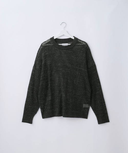 SERACE(セラス)の「【SERACE】Loose glitter mesh sheer knit / ルーズラメメッシュシアーニット(ニット/セーター・メンズ・ブラック/ダークブルー/グレー・S/L/M)」の10枚目の写真