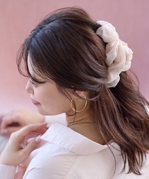 VIS | シフォンバンスヘアクリップ(バレッタ/ヘアクリップ)