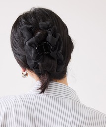 VIS（ビス）の「シフォンバンスヘアクリップ（バレッタ/ヘアクリップ）」