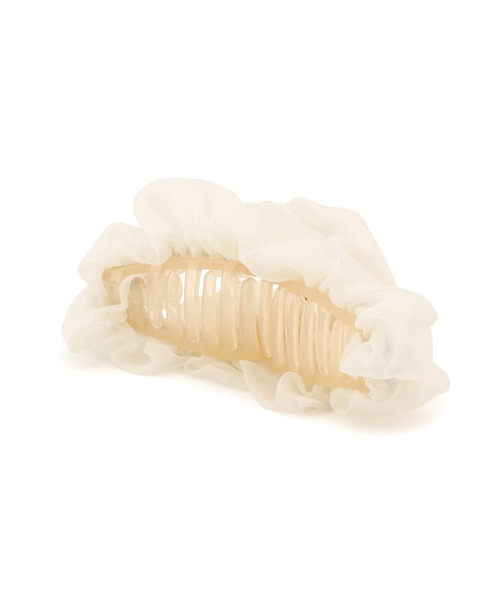 VIS（ビス）の「シフォンバンスヘアクリップ（バレッタ/ヘアクリップ・レディース・ブラック/キナリ/ピンク系その他2・FREE）」の15枚目の写真