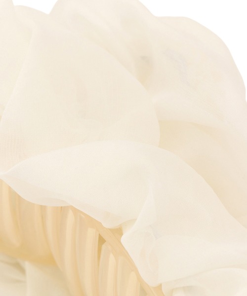 VIS（ビス）の「シフォンバンスヘアクリップ（バレッタ/ヘアクリップ・レディース・ブラック/キナリ/ピンク系その他2・FREE）」の10枚目の写真