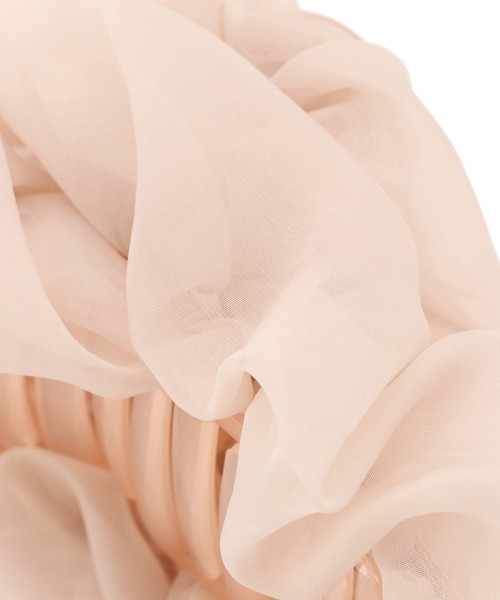 VIS（ビス）の「シフォンバンスヘアクリップ（バレッタ/ヘアクリップ・レディース・ブラック/キナリ/ピンク系その他2・FREE）」の6枚目の写真