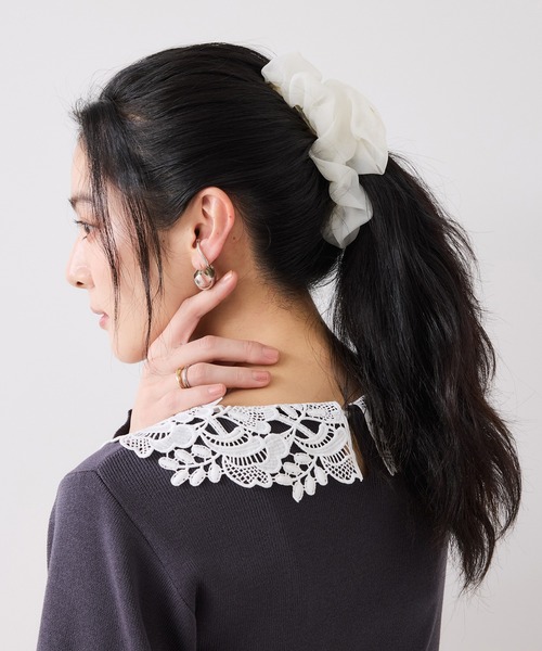 VIS（ビス）の「シフォンバンスヘアクリップ（バレッタ/ヘアクリップ・レディース・ブラック/キナリ/ピンク系その他2・FREE）」の22枚目の写真