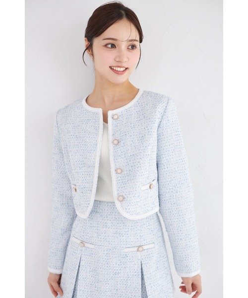 専用☆ 楽天市場】ブレード縁ツイードジャケットtocco closet(トッコ