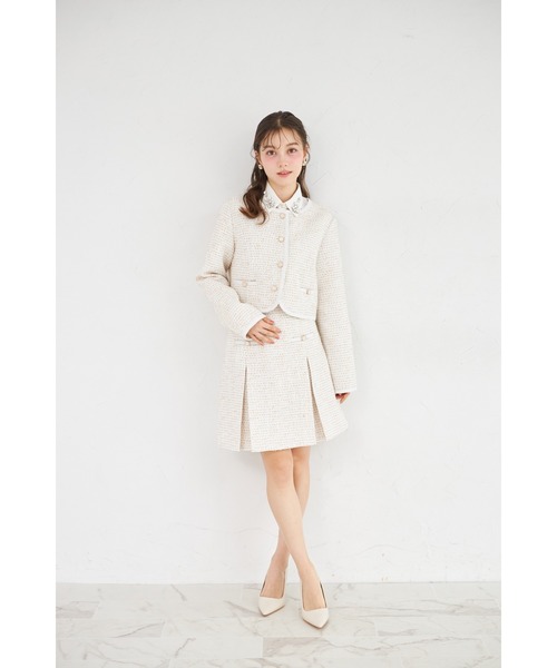 専用☆ 楽天市場】ブレード縁ツイードジャケットtocco closet(トッコ