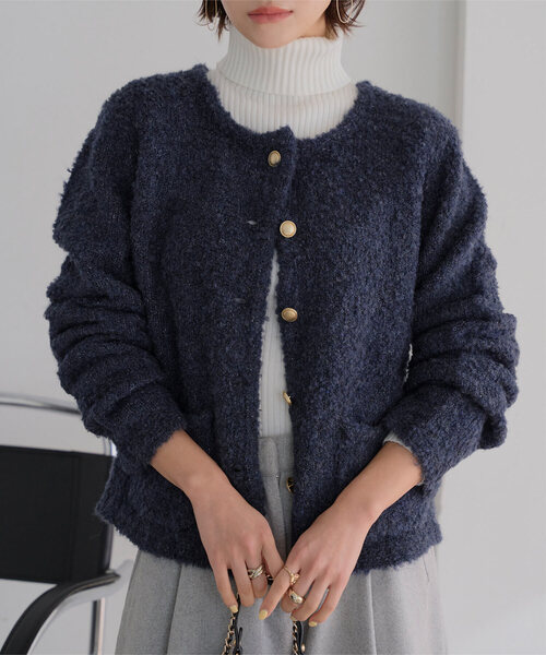 ブークレボアニットジャケット（ニット/セーター）｜KOBE LETTUCE