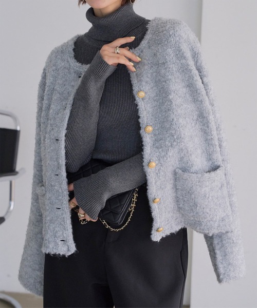 ブークレボアニットジャケット（ニット/セーター）｜KOBE LETTUCE