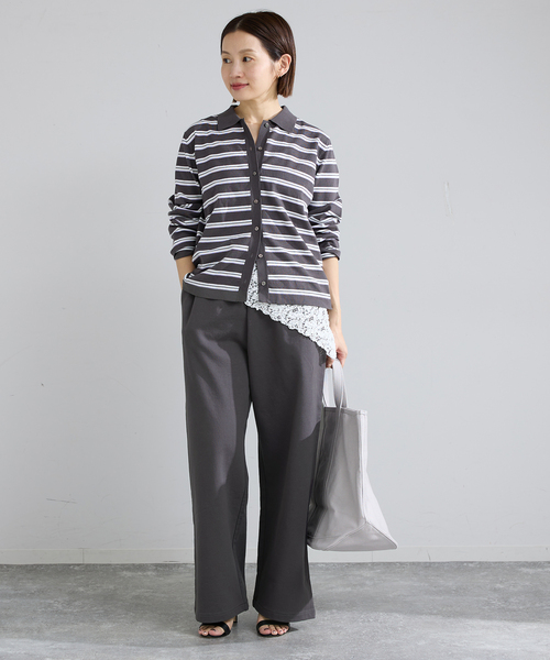 IENA（イエナ）の「ハイゲージスウェットパンツ（スウェットパンツ・レディース・アイボリー/ブラック系その他・38/36）」の3枚目の写真