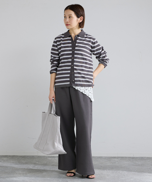 IENA（イエナ）の「ハイゲージスウェットパンツ（スウェットパンツ・レディース・アイボリー/ブラック系その他・38/36）」の9枚目の写真