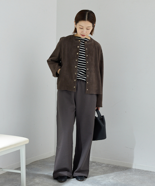 IENA（イエナ）の「ハイゲージスウェットパンツ（スウェットパンツ・レディース・アイボリー/ブラック系その他・38/36）」の14枚目の写真