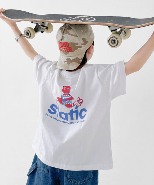 BERRYCLOSET(ベリークローゼット)の「スタティックバンパルティ(Tシャツ/カットソー・レディース・ホワイト・7号/9号/11号/13号/15号/17号/19号)」の1枚目の写真