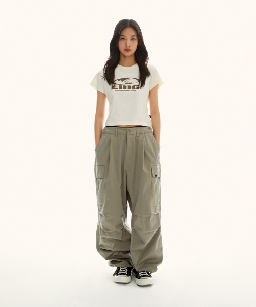 LMCの「WM OVAL GLOBE CROPPED TEE white（Tシャツ/カットソー・レディース・その他・S/M）」の2枚目の写真