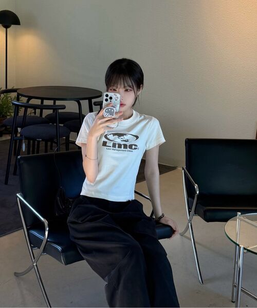 LMCの「WM OVAL GLOBE CROPPED TEE white（Tシャツ/カットソー・レディース・その他・S/M）」の8枚目の写真