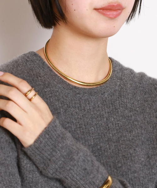Gabriela Artigas（ガブリエラアルティガス）の「*【GABRIELA ARTIGAS】TUSK CHOKER（ネックレス・レディース・ゴールド・FREE）」の2枚目の写真