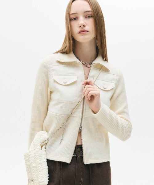 LARTIGENT(ラーティゼン)の「LX CHAIN FLUFFY BAG(WHITE)(メッセンジャーバッグ・レディース・その他・FREE)」の3枚目の写真