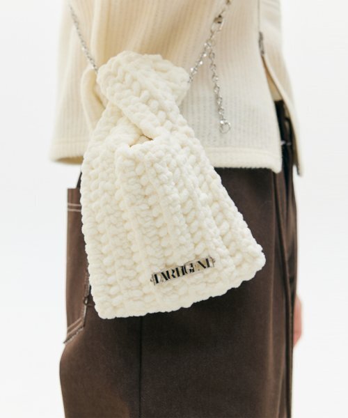 LARTIGENT(ラーティゼン)の「LX CHAIN FLUFFY BAG(WHITE)(メッセンジャーバッグ・レディース・その他・FREE)」の4枚目の写真