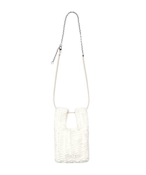 LARTIGENT(ラーティゼン)の「LX CHAIN FLUFFY BAG(WHITE)(メッセンジャーバッグ・レディース・その他・FREE)」の5枚目の写真