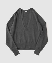 JIEDA / ジエダ COTTON SILK V NECK KNIT