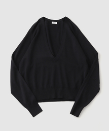 JIEDA | JIEDA / ジエダ COTTON SILK V NECK KNIT(ニット/セーター)