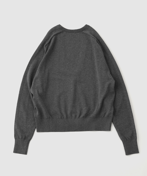 JIEDA(ジエダ)の「JIEDA / ジエダ COTTON SILK V NECK KNIT(ニット/セーター・メンズ・グレー/ブラック・1)」の3枚目の写真