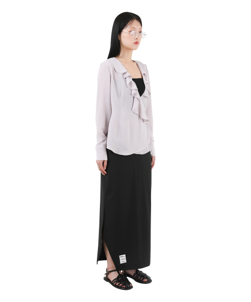 KATHARSIS(カタルシス)の「フレアラップブラウスパープル ONE SIZE(シャツ/ブラウス・レディース・その他・ONE SIZE)」の4枚目の写真