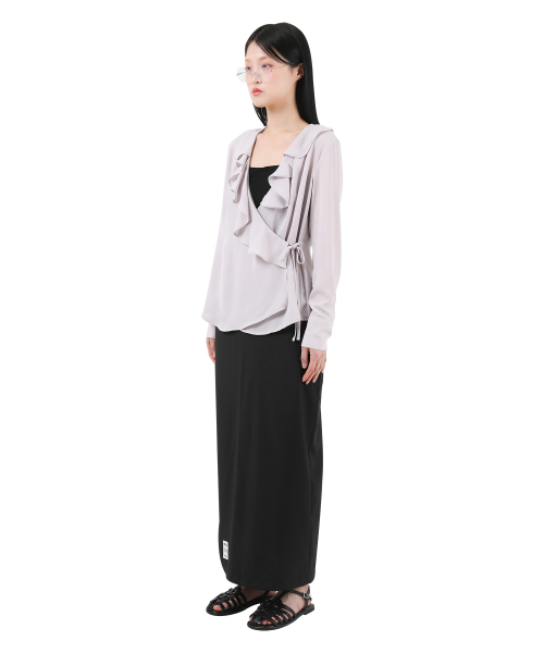 KATHARSIS(カタルシス)の「フレアラップブラウスパープル ONE SIZE(シャツ/ブラウス・レディース・その他・ONE SIZE)」の6枚目の写真
